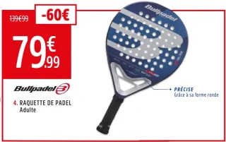 Bullpadel Raquette de Padel BP10 XSeries Adulte