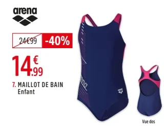 Maillot de bain 1 pièce enfant Arena