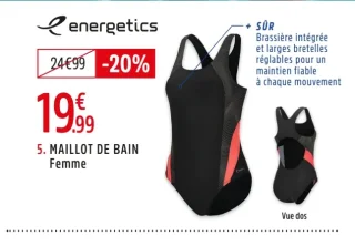 Maillot de bain 1 pièce Nora II Femme Energetics