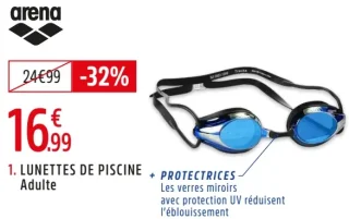 Lunettes de piscine Tracks Mirror Adulte Arena