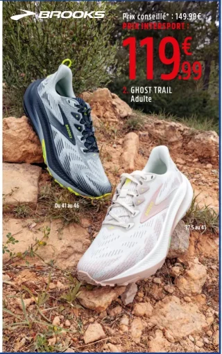 CHAUSSURES DE TRAIL GHOST TRAIL ADULTE - BROOKS