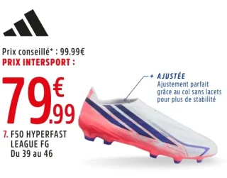 Chaussures moulées Adidas F50 Hyperfast League FG Adulte