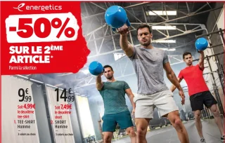 TEE-SHIRT DE TRAINING À MANCHES COURTES TELLY II HOMME - ENERGETICS