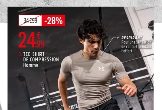 Tee-shirt de compression Heatgear® Homme Under Armour