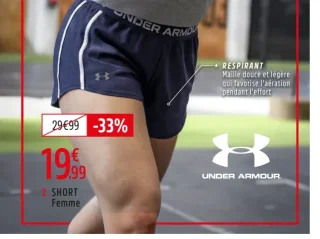 Short de training Tech Play Up Femme - Under Armour