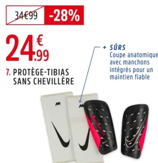 Protège-tibias sans chevillère Mercurial Lite Nike