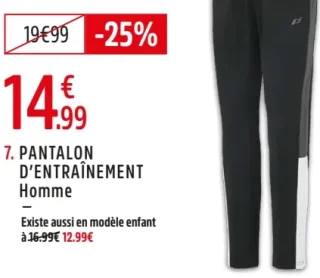 Pantalon d'entraînement de football Speedlite VI Homme Pro Touch