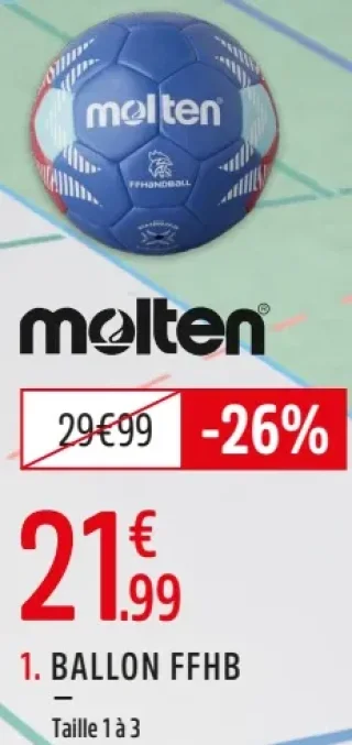 Ballon FFHB Molten