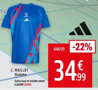 Maillot de handball FFHB Homme Adidas