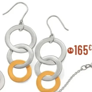 Boucles d'oreilles or jaune et argent rhodié Le Manège à Bijoux