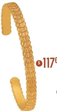 5. bracelet jonc en plaqué or, doré à l'or fin