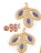 Promo Boucles en plaqué or, doré à l'or fin et oxydes de zirconium Le Manège à Bijoux