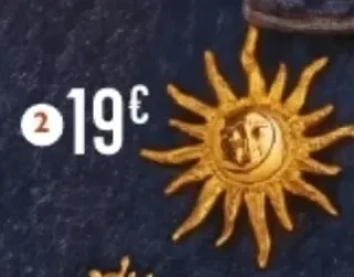 Broche en acier doré Le Manège à Bijoux