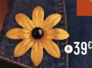 Broche en laiton doré et pierre synthétique Le Manège à Bijoux