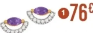 Boucles améthyste et oxydes de zirconium Le Manège à Bijoux