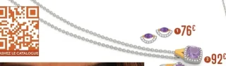Collier améthyste et oxydes de zirconium Le Manège à Bijoux