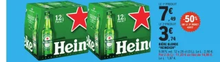 Bière blonde "Heineken"