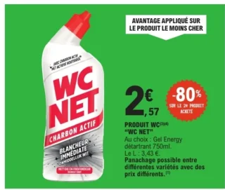 Gel détartrant WC NET