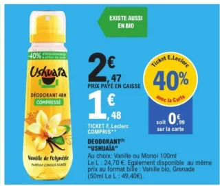 Déodorant compressé Ushuaïa