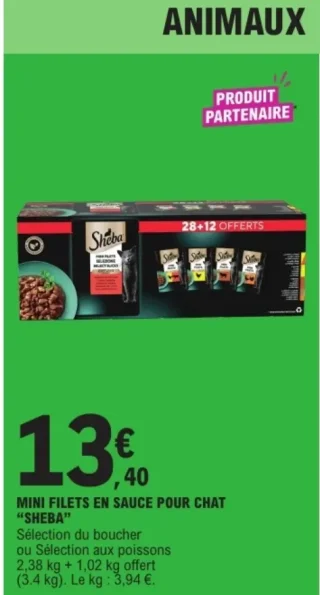 Mini filets en sauce pour chat Sheba