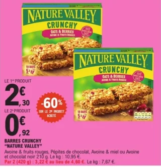 Barres Crunchy Nature Valley