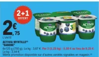 Activia Myrtille Danone