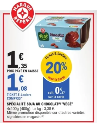 Spécialité Soja au Chocolat Végé