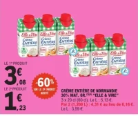Crème Entière de Normandie 30% Mat. Gr. Elle & Vire