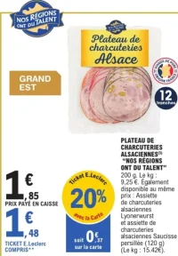 Plateau de charcuteries Alsaciennes Nos Régions ont du Talent