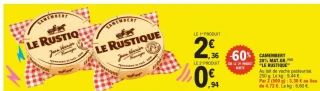 Camembert 20% Mat. Gr. Le Rustique