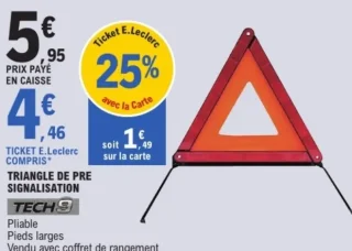 Triangle de pré signalisation Tech9