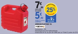 Jerrican plastique 10L Foxter