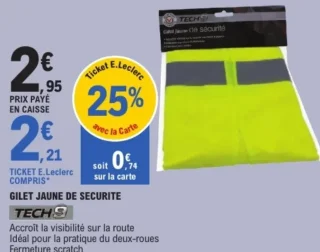 Gilet jaune de sécurité Tech9