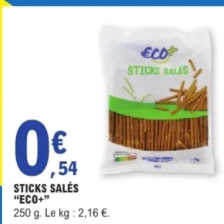 Sticks salés ECO+