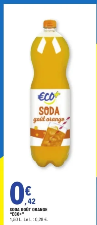 SODA GOÛT ORANGE "ECO+"