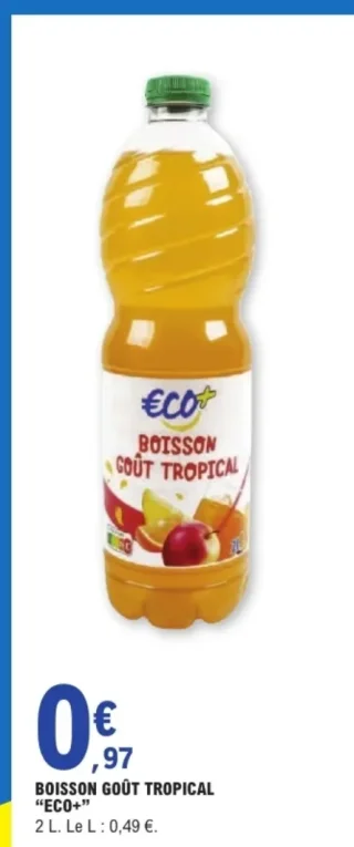 BOISSON GOÛT TROPICAL "ECO+"