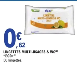 LINGETTES MULTI-USAGES & WC "ECO+"