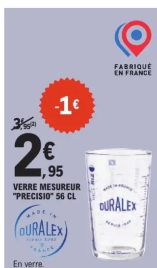 Verre mesureur "Precisio" 56 cl Duralex