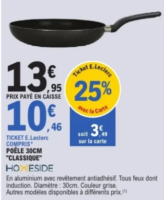 Poêle 30cm "Classique" Homeside