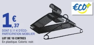 Lot de 10 cintres Eco+