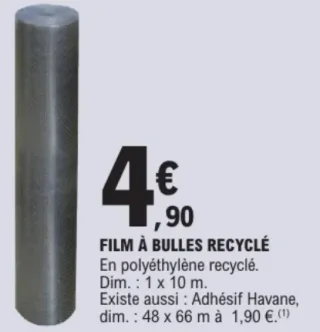 Film à bulles recyclé