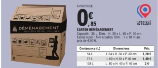 Carton déménagement