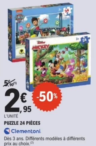 PUZZLE 24 PIÈCES Clementoni