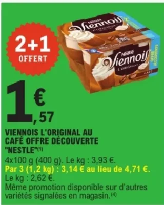 Viennois L'Original au café Nestlé