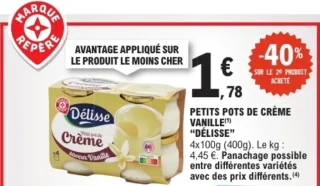 PETITS POTS DE CRÈME VANILLE DÉLISSE