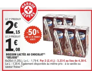 Boisson lactée au chocolat Délisse