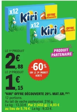 Kiri Offre Découverte 29% Mat. Gr.
