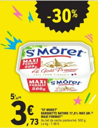 ST MORET BARQUETTE NATURE 17,8% MAT.GR. MAXI FORMAT