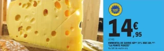 Emmental de Savoie IGP 31% MAT.GR. "LA POINTE PERCÉE"