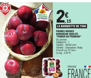 Prunes rouges "Panier du Primeur"